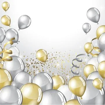 Festive Balloons background Stock Illustration