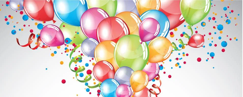 Festive Balloons background Stock Illustration