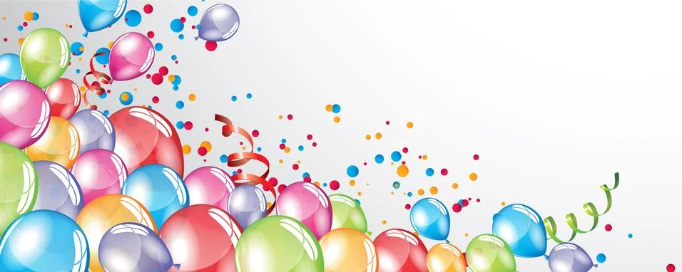 Festive Balloons background Stock Illustration