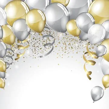 Festive Balloons background Stock Illustration