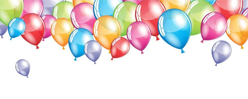 Festive Balloons background Stock Illustration