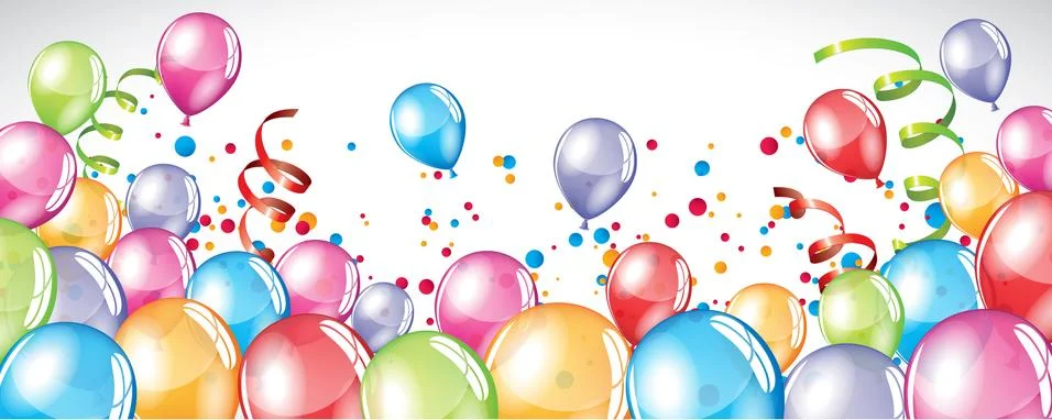Festive Balloons background Stock Illustration
