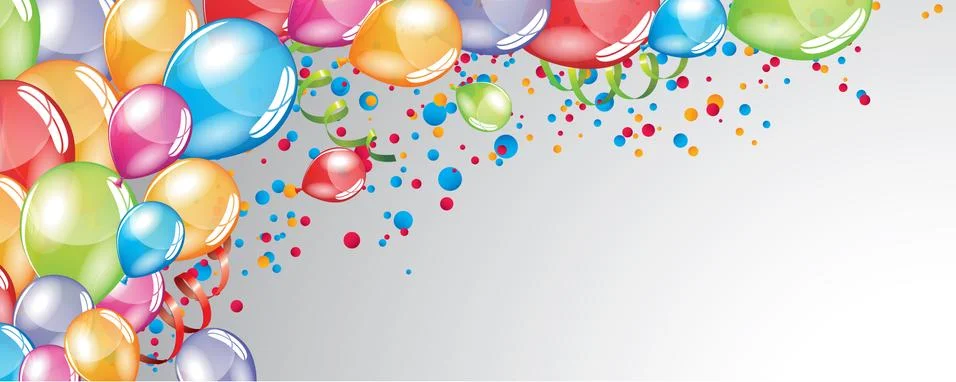 Festive Balloons background Stock Illustration