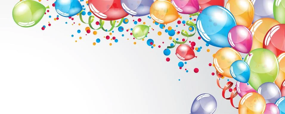 Festive Balloons background Stock Illustration