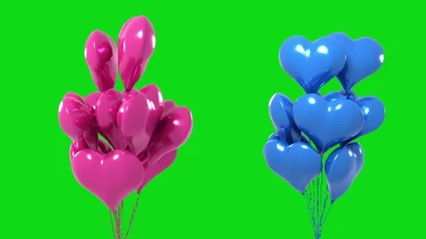 Festive balloons for a newborn. Stock Footage 219424421