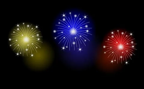Festive banger on a black background Stock Illustration