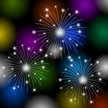 Festive banger on a bright background Stock Illustration