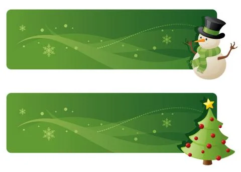 Festive banners Stock Illustration