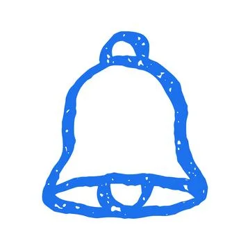 Festive Bell Shape Hand Drawn Doodle Vector Illustration For Holiday Celebr.. 스톡 일러스트