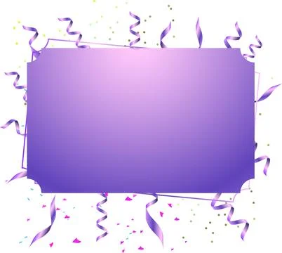 Festive birthday frame vector illustration on white Stock Illustration