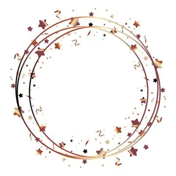Festive birthday frame vector illustration on white Stock Illustration