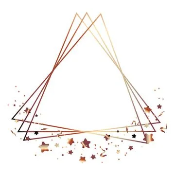 Festive birthday frame vector illustration on white Stock Illustration