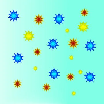 Festive blue background with stars Stock Illustration