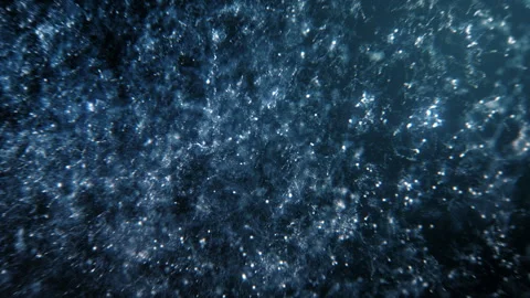 Festive blue silver macro particle loop of abstract Stock Footage 318310978