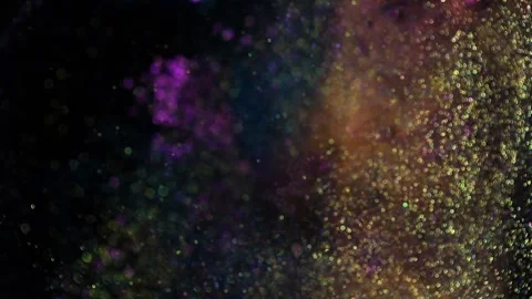Festive bokeh glitters background video. Abstract blurred backdrop with circles Stock Footage 146552602