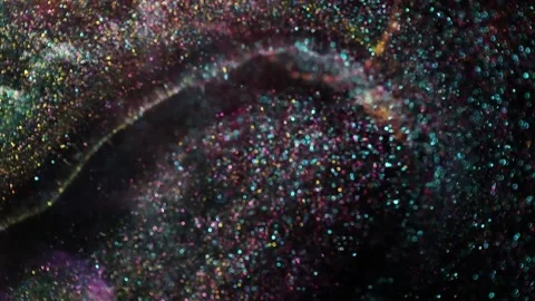 Festive bokeh lights background video. Abstract shiny backdrop with circles in Vídeo Stock 140822716