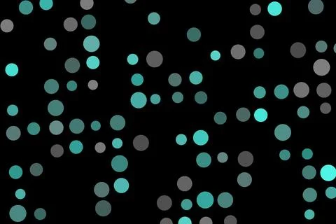 Festive bokeh lights on black background for celebration Stock Illustration