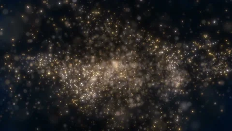 Festive bokeh particles Stock Footage 166486671