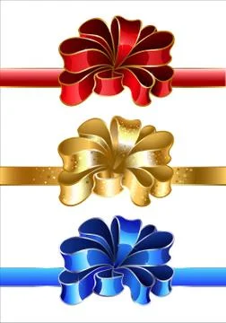 Festive Bows Stock Illustration