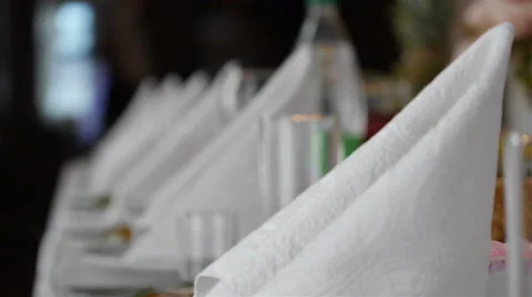 Festive buffet table Video stock 66275517