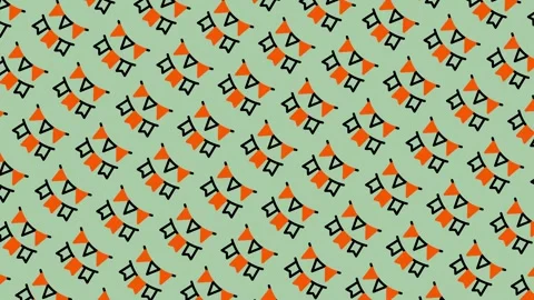 Festive Bunting Pattern Background for Celebrations and Parties. Stock Footage 325388972
