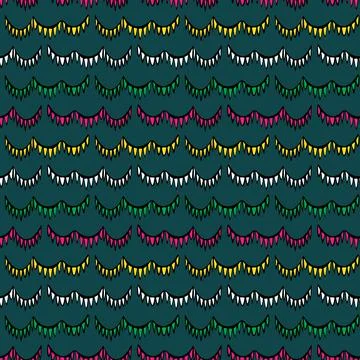 A festive bunting strings seamless vector pattern Stock Illustration