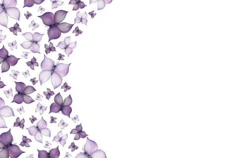 Festive butterfly  frame design Stock Illustration