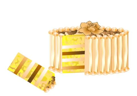 Festive cake Stock Illustration