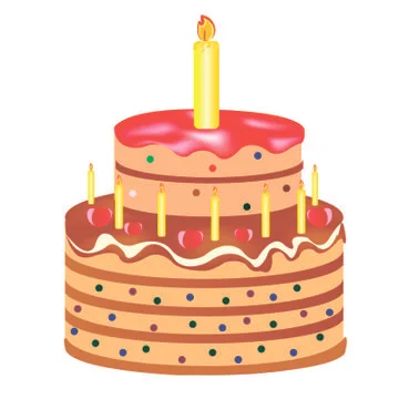 Festive cake Stock Illustration