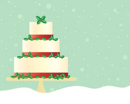 Festive cake Stock Illustration
