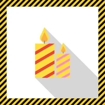 Festive candles 스톡 일러스트