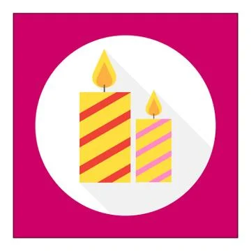 Festive candles Stock Illustration