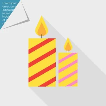 Festive candles Stock Illustration