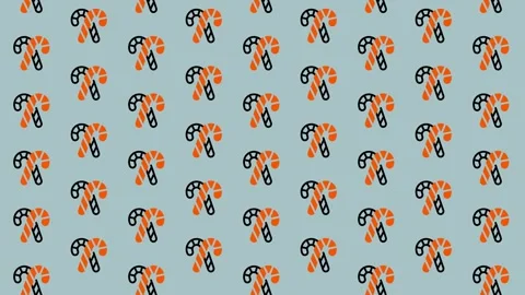Festive Candy Cane Pattern for Holiday Cheer. Stock Footage 325375799