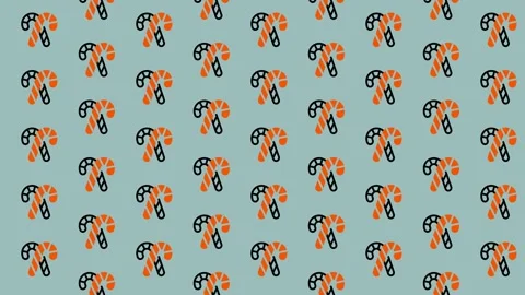 Festive Candy Cane Pattern for Holiday Backgrounds and Designs. Stock Footage 325375802