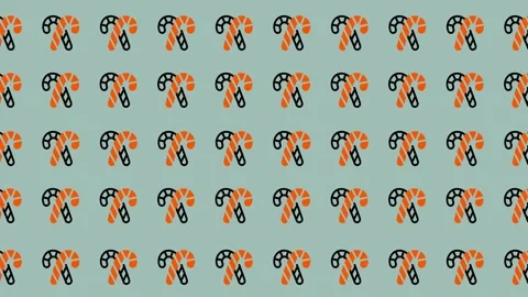 Festive Candy Cane Pattern - A Sweet Holiday Background. Stock Footage 325375710