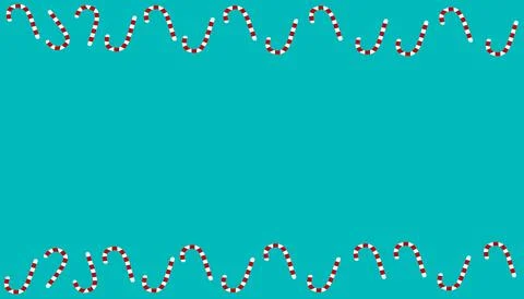 Festive Candy Cane Pattern on Vibrant Background Stock Illustration