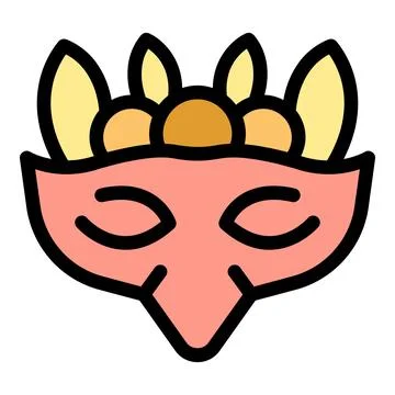 Festive carnival mask with feathers adding excitement to celebration 스톡 일러스트