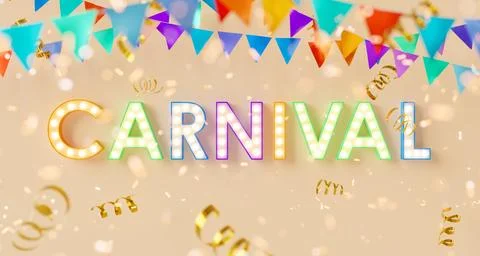 Festive CARNIVAL sign Stock Illustration