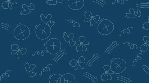 Festive Celebration Background with Hand-Drawn Elements for Joyful Occasions. Stock Footage 322985724