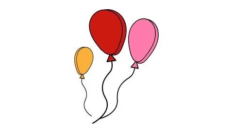 Festive celebration design with flags balloons confetti Stock Illustration