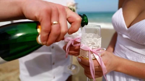 Festive champagne Stock Footage 87342408