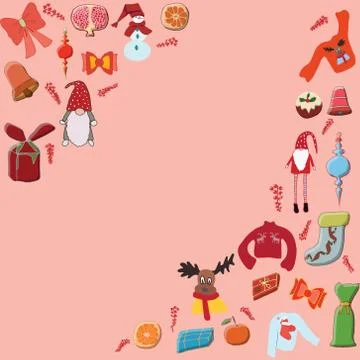 Festive character illustration. Stock Illustration