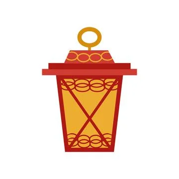 Festive Chinese lantern. Design a flyer, banner Illustrazione stock