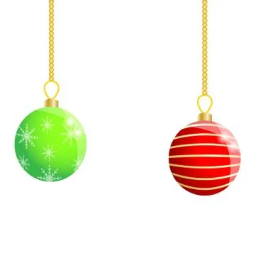 Festive christmas background with balls Stock Illustration