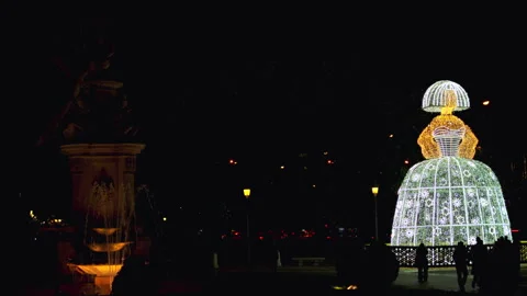 Festive christmas decorations Video stock 324509058