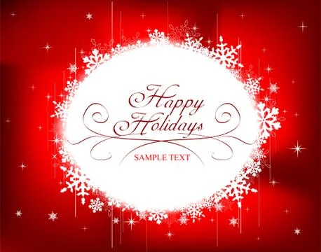 Festive Christmas frame. Stock Illustration