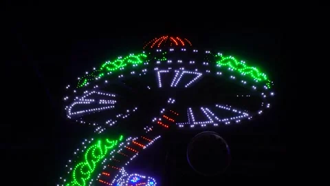 Festive Christmas LED Light Stock-Footage 328511725