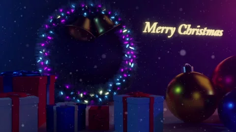 Festive Christmas Scene Stock Footage 293685737
