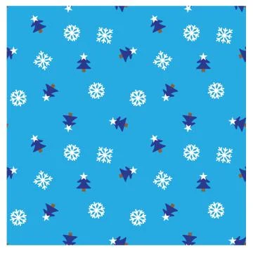 Festive Christmas seamless pattern/print background in vector Illustrazione stock